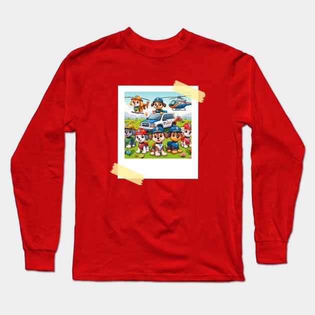 Paw Patrol Photo Long Sleeve T-Shirt by AlmostMaybeNever